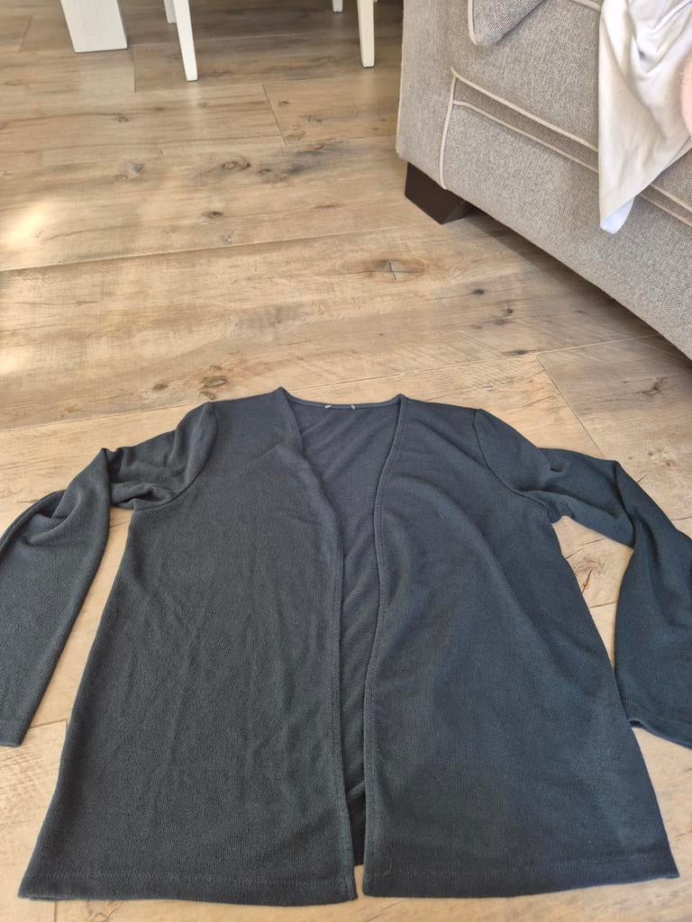 Donkergroen / petrol vest zonder knopen, maat M, Maat 38/40 (M), Ophalen of Verzenden, Onbekend, Gedragen