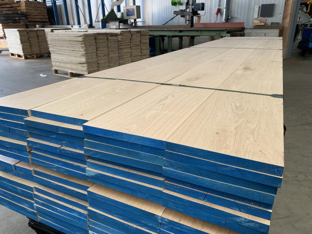 20x240 2x24 cm geschaafde en gedroogde eikenhouten planken, Nieuw, Eiken, Plank