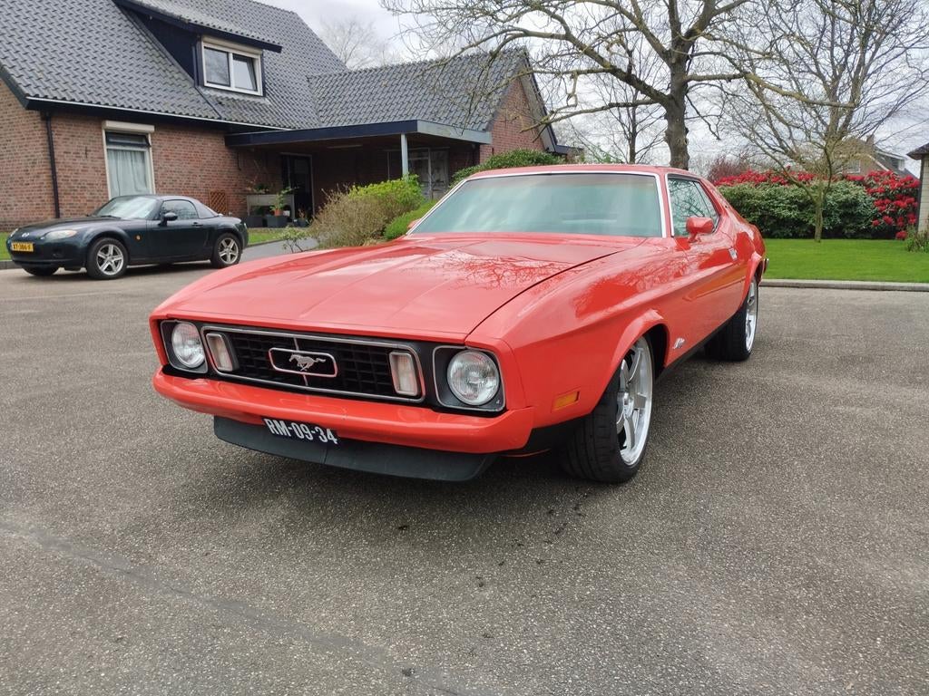 Ford Mustang coupe 302 v8 1972, Automaat, Achterwielaandrijving, 8 cilinders, Leder