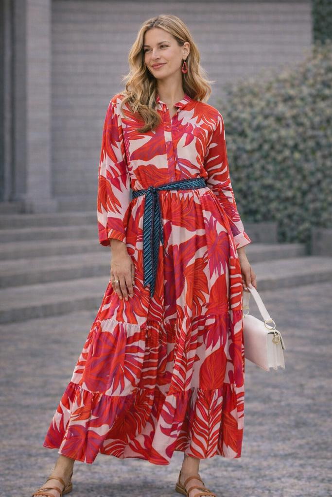 Jurk | Lolly’s Laundry | M | heel goed, Maat 38/40 (M), Ophalen of Verzenden, Zo goed als nieuw, Rood