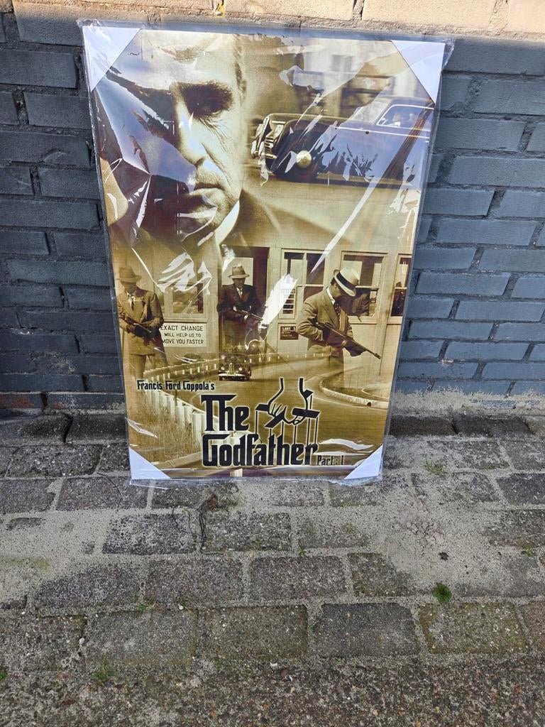 Canvas Scarface 90x60 cm, Ophalen, Nieuw, Print, 75 cm of meer