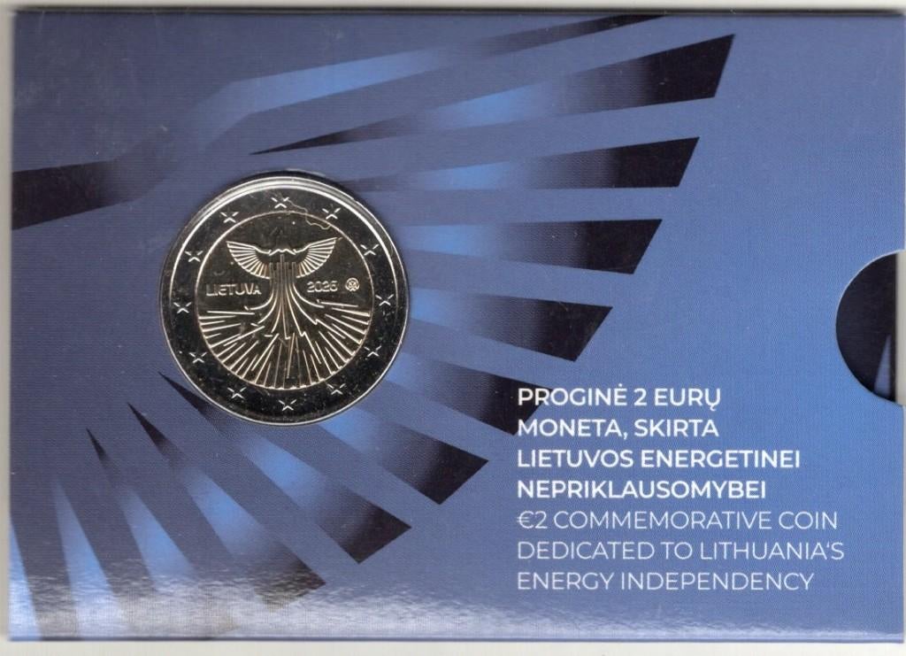 2 Euro Litouwen 2026 - Energie - BU Coincard, Postzegels en Munten, Verzenden, Overige landen, 2 euro, Losse munt