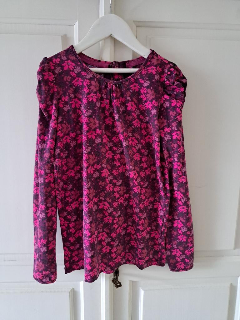 bedrukt shirt (Z8) 140/146, Kinderen en Baby's, Meisje, Z8, Ophalen of Verzenden, Zo goed als nieuw