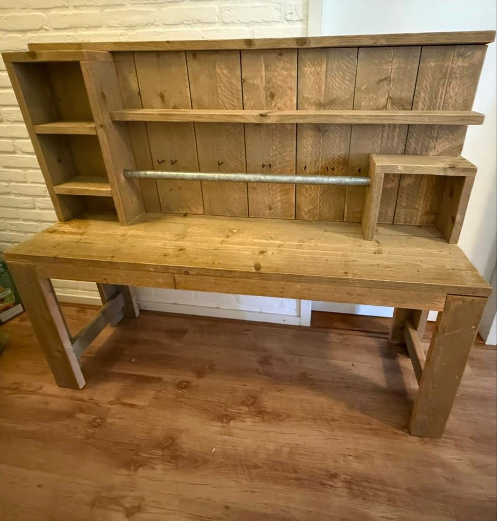 Kinder werkbank steigerhout, Ophalen