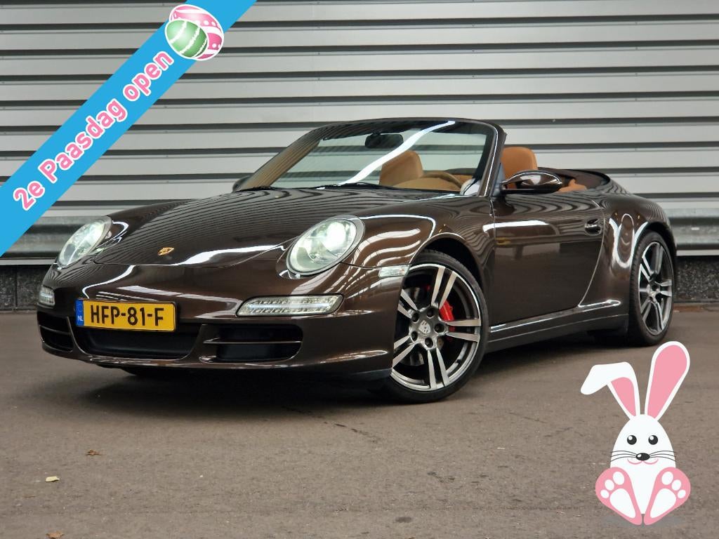 Porsche 911 Cabrio 3.8 355pk Carrera 4S H6 Cruise Carplay On, Gebruikt, Leder, Handgeschakeld, Vierwielaandrijving