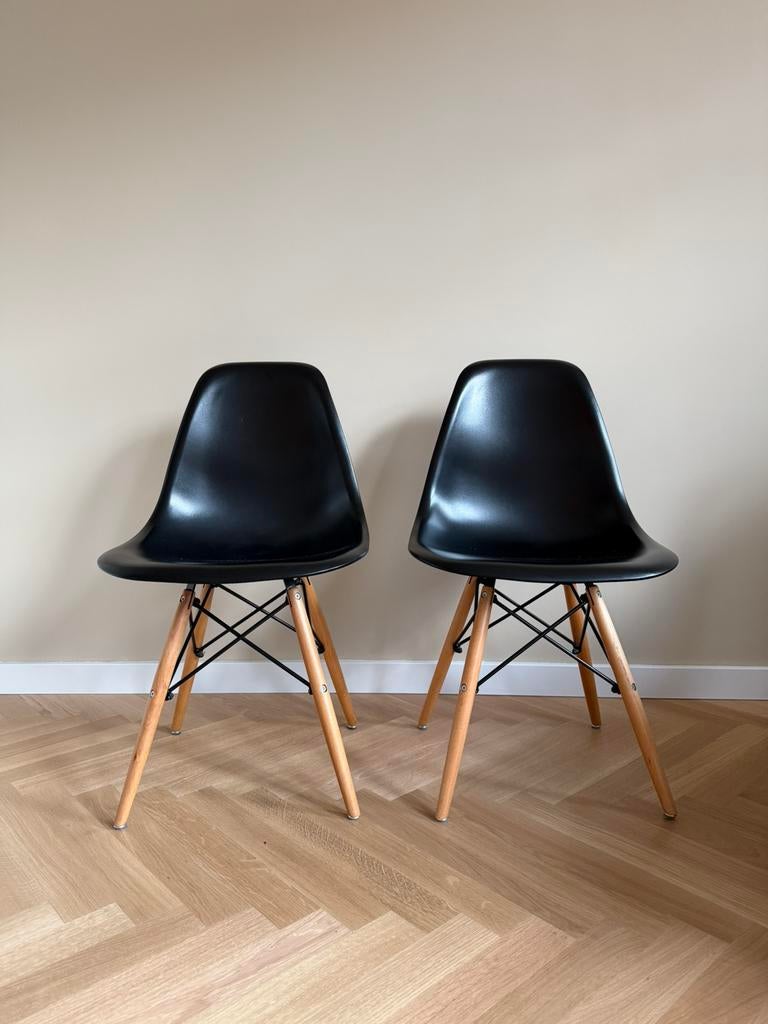 4x kuipstoel zwart, Huis en Inrichting, Stoelen, Ophalen, Kunststof, Zwart, Zo goed als nieuw