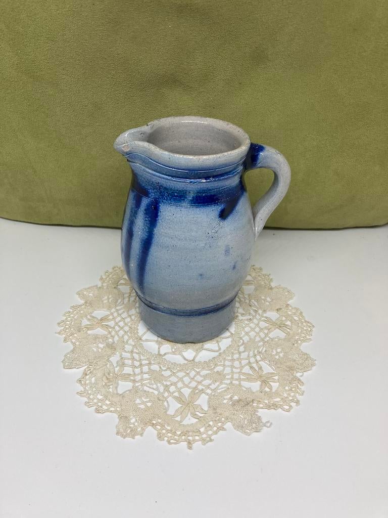 Keuls aardewerk karafje 12,5cm, blauw (140422), Ophalen of Verzenden