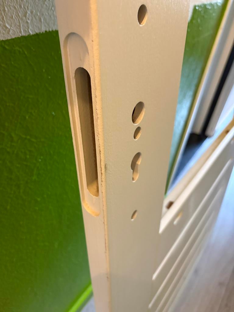 Hardhouten buitendeur - Robuust en duurzaam, Doe-het-zelf en Verbouw, Deuren en Horren, Ophalen, Gebruikt, 80 tot 100 cm, Buitendeur