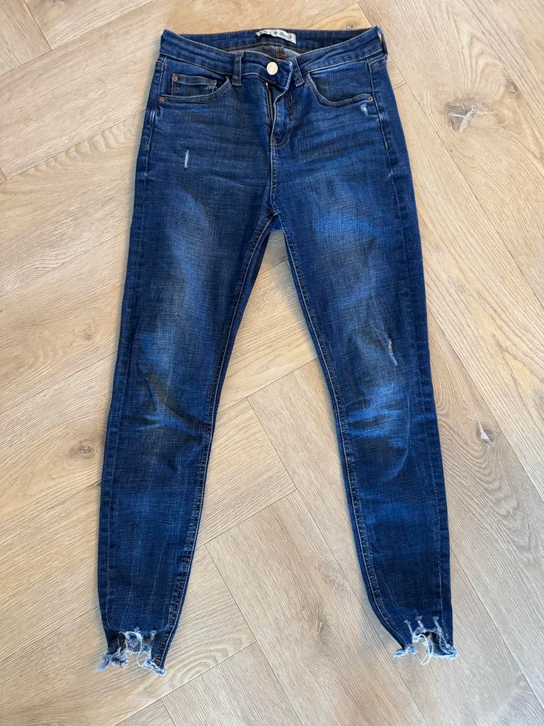 Denim Co. Dames Jeans maat 36, Kleding | Dames, Spijkerbroeken en Jeans, Ophalen of Verzenden, Gedragen, Blauw, W28 - W29 (confectie 36)