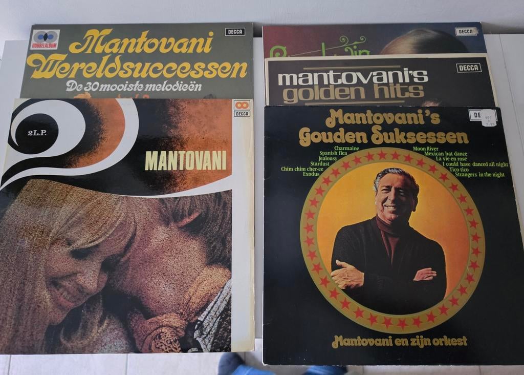 Verzameling Mantovani LP vinyl 5 stuks, Ophalen of Verzenden, Gebruikt, 12 inch