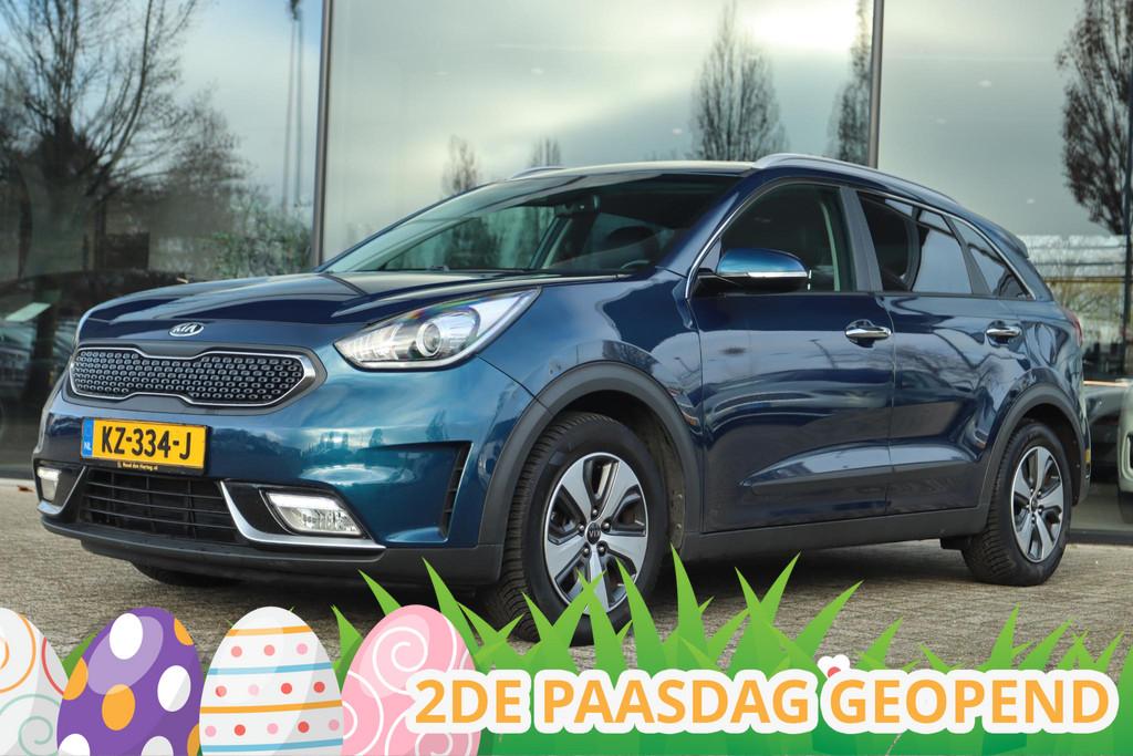 KIA NIRO 1.6 GDI HYBRID FIRST EDITION | CARPLAY | NAVI | CAM, Gebruikt, Euro 6, 2 kWh, Blauw
