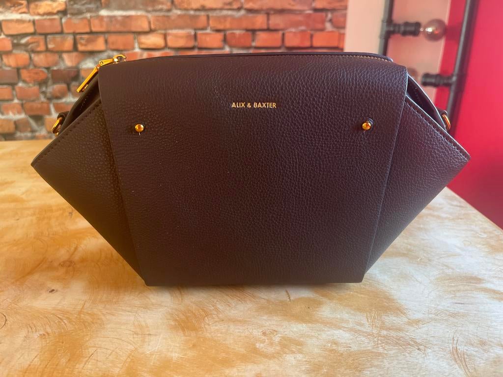 Nieuwe Alix & Baxter tas met twee straps, Overige merken, Bruin, Nieuw, Ophalen of Verzenden