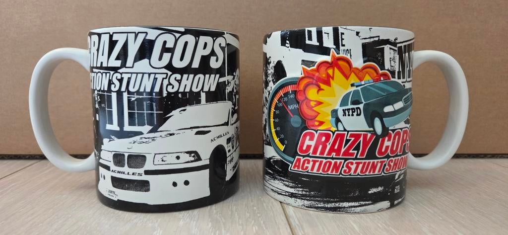 2x Crazy Cops Action Stunt Show Mokken - Movie Park Germany, Huis en Inrichting, Keuken | Keukenbenodigdheden, Ophalen of Verzenden