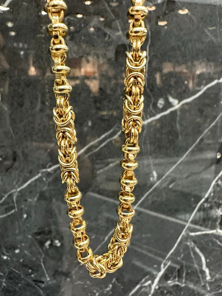 Prachtige 14k Gouden Keizer Ketting, Ophalen of Verzenden, Zo goed als nieuw, Goud