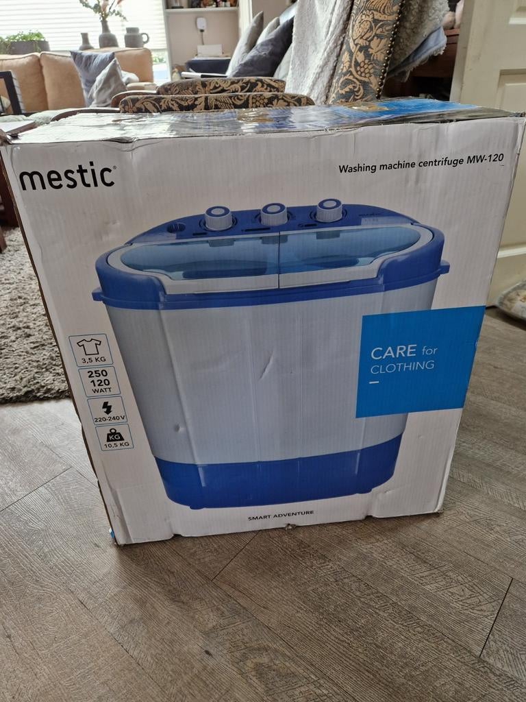 Camping wasmachine/centrifuge MW120, Ophalen