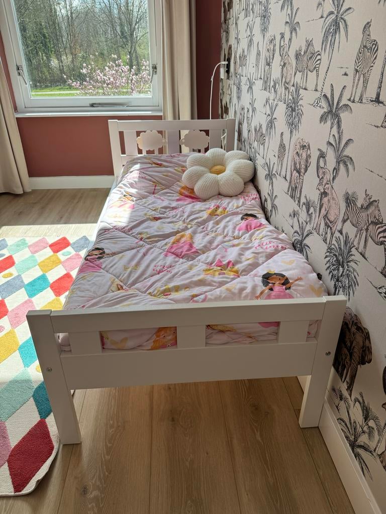 Mooi peuterbed!, Ophalen, Gebruikt, 70 tot 85 cm, Lattenbodem