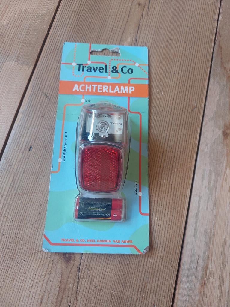 5x Fietslicht achterlicht fietslamp op batterij, Ophalen of Verzenden, Nieuw, Batterij, Achterlicht