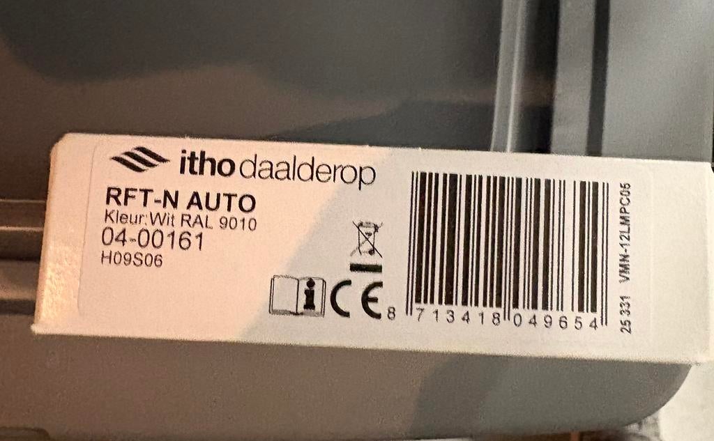 Itho Daalderop rft-n autobediening., Verzenden, Nieuw, Ventilator en Afzuiger