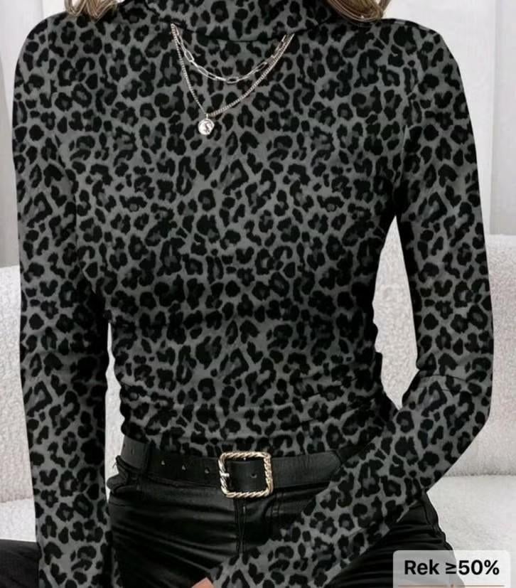 Nieuwe top met print, Maat 38/40 (M), Verzenden, Nieuw, Lange mouw