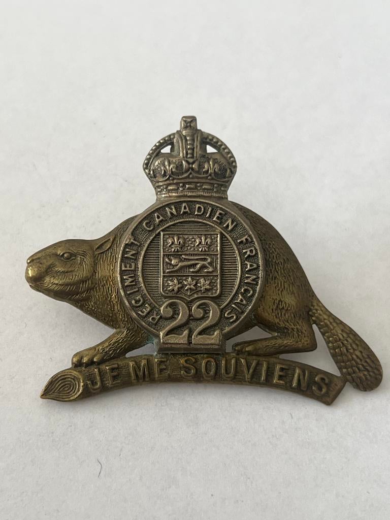 Canadees Regiment Embleem - Je Me Souviens, Ophalen of Verzenden, Overige soorten, Overige gebieden, Embleem of Badge