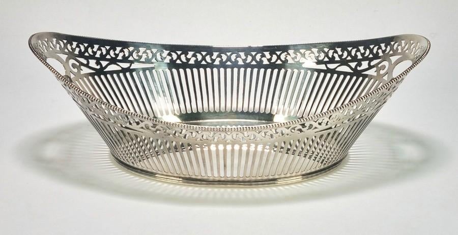 1018. Zilveren broodmand, D.J. Aubert - Nederland, 1998, Ophalen of Verzenden