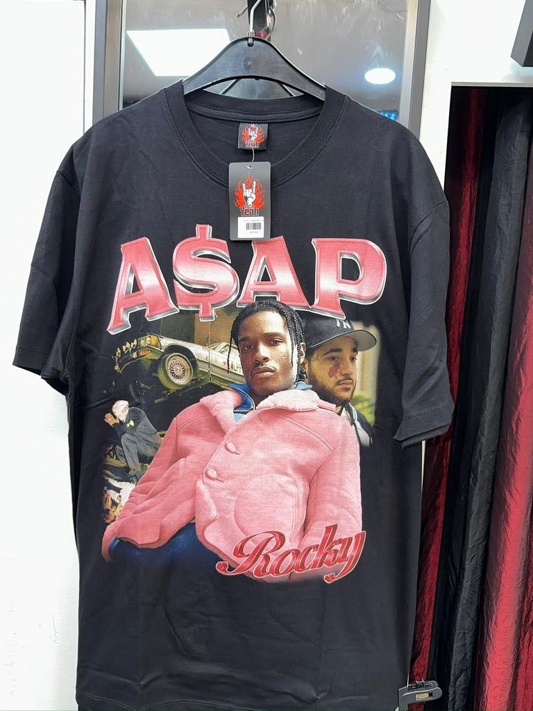 Asap rocky t-shirt maat xl 2 kanten opdruk, Ophalen of Verzenden, Nieuw, Maat 56/58 (XL), Zwart