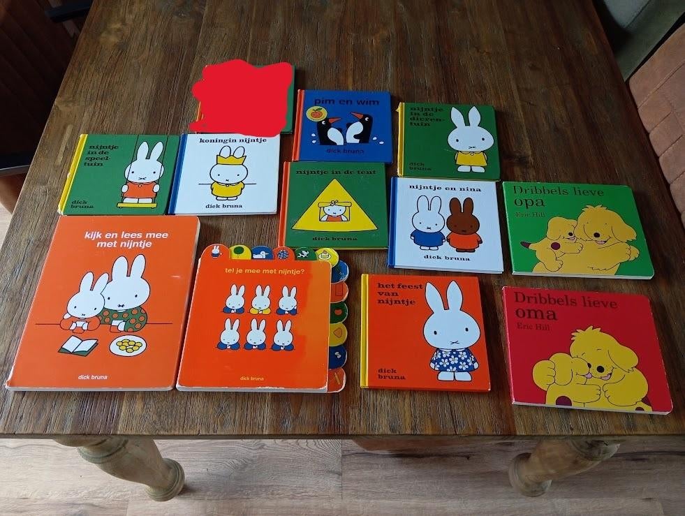 7 Boekjes van Nijntje Dick Bruna en Pim en Wim Dick Bruna, Verzenden, Zo goed als nieuw