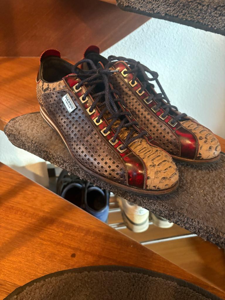 Harris herenschoenen maat 8, Bruin, Ophalen of Verzenden, Sneakers of Gympen, Zo goed als nieuw