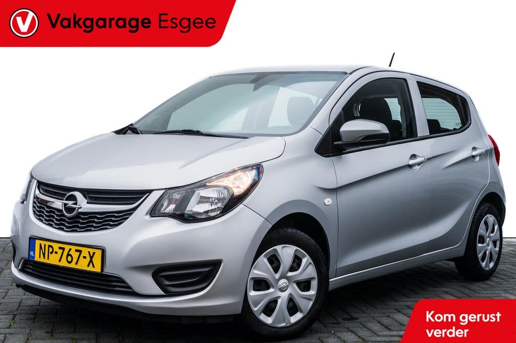 Opel KARL 1.0 75 PK ecoFLEX Edition | 37.700 KM | Trekhaak |, 839 kg, Stof, Gebruikt, Met garantie (alle)