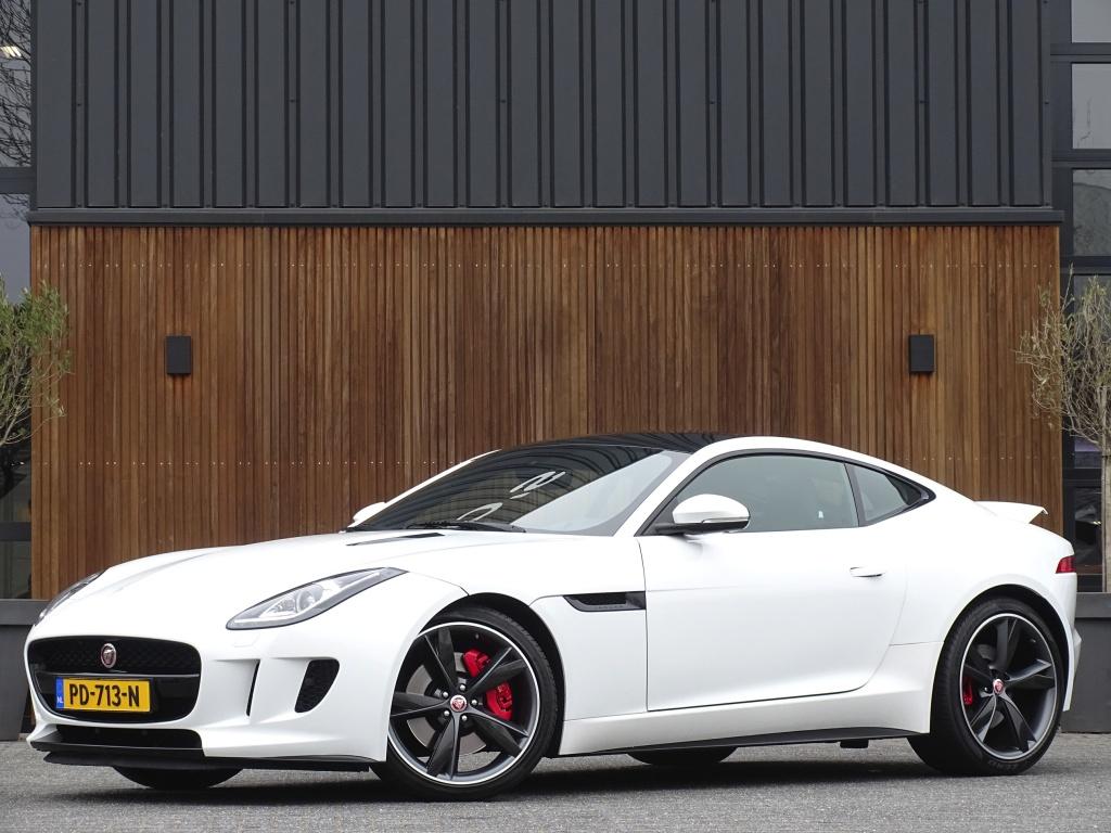 Jaguar F-Type 3.0 V6 Supercharged 400PK Coupé / carbon *NAP, Automaat, Euro 6, Wit, Bedrijf