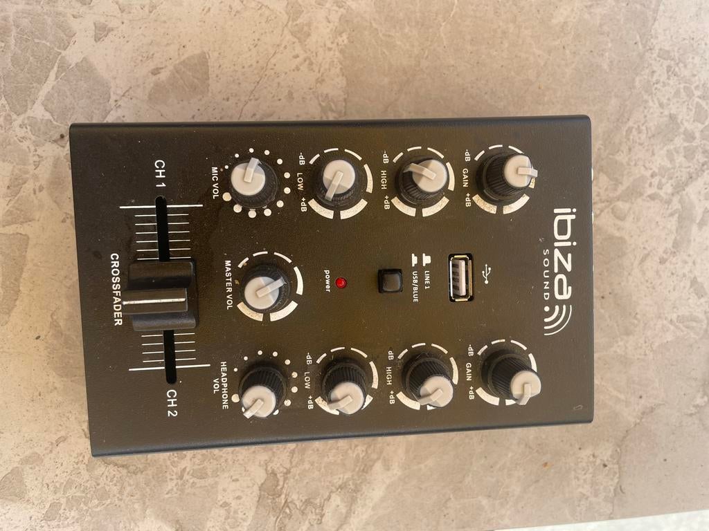 Ibiza Sound DJ-set met versterker en mengpaneel, Ophalen, Gebruikt, Dj-set, Overige merken