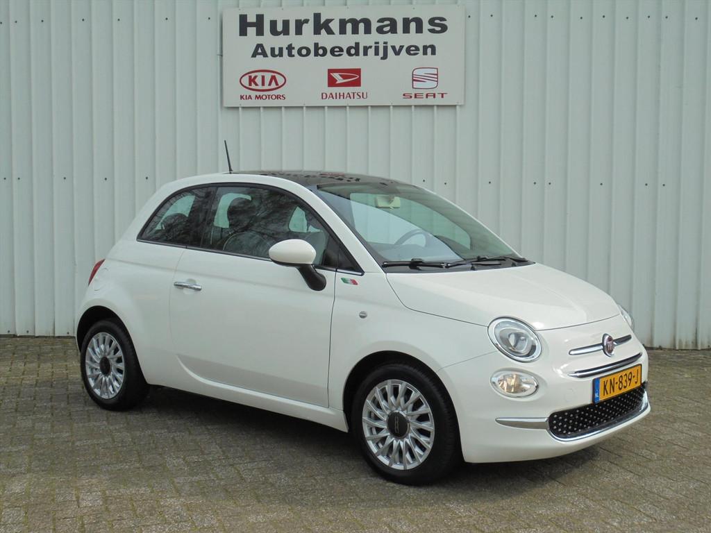 Fiat 500 0.9 TWIN AIR 80PK LOUNGE NL-AUTO 71.699 KM !, Stof, Gebruikt, Origineel Nederlands, Bedrijf