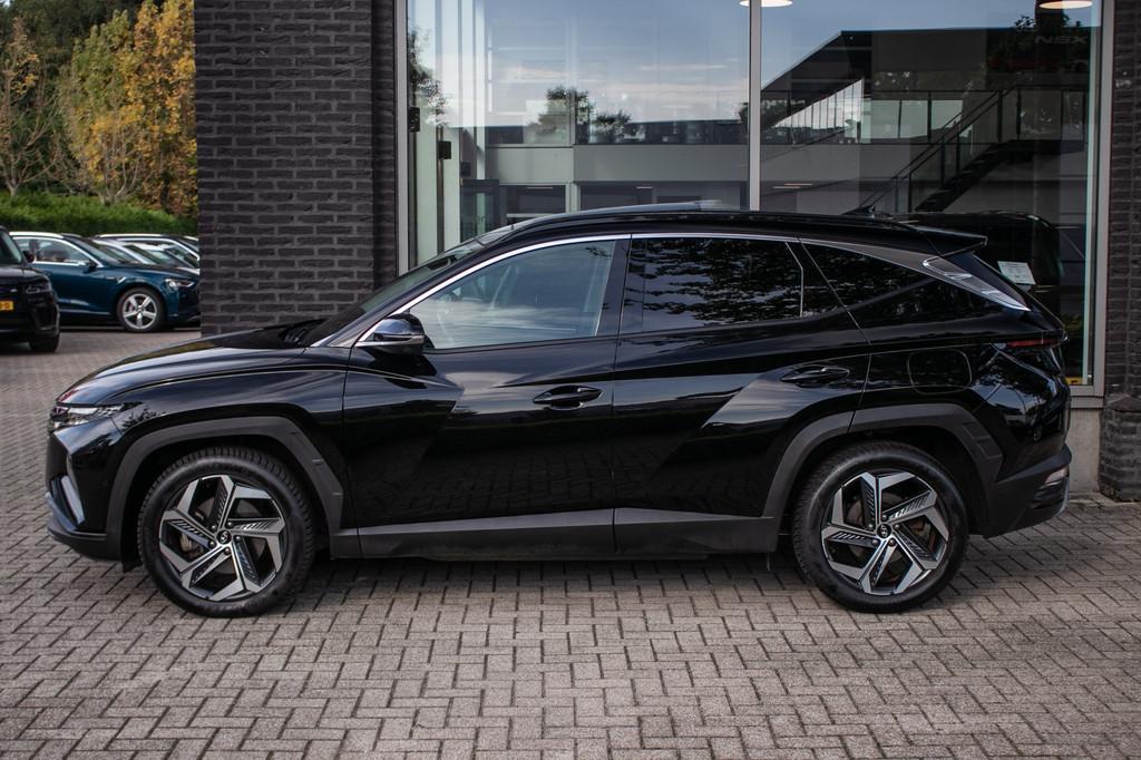 Hyundai Tucson 1.6 T-GDI PHEV Premium Sky 4WD | Navi | Stoel, Gebruikt, 4 cilinders, Zwart, Leder