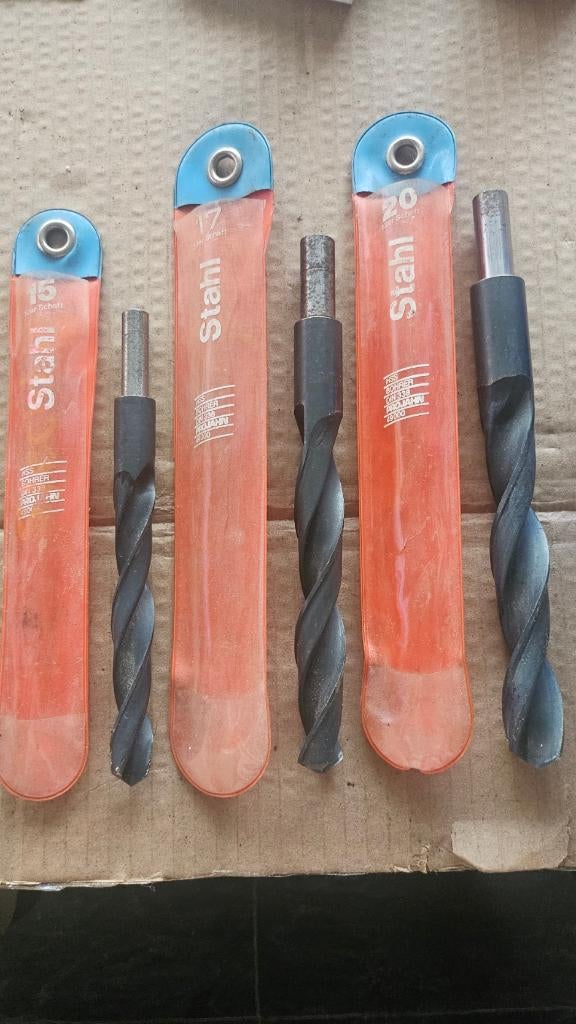 HSS * STAHL BOREN 15  /  17  /  20 mm. * NIEUW !!, Ophalen of Verzenden, Zo goed als nieuw