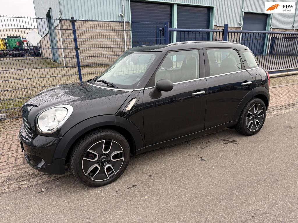 Mini Mini Countryman 1.6 *187.458 KM*AIRCO*LEER*CV*17 INCH, Voorwielaandrijving, Parkeersensor, Gebruikt, Zwart
