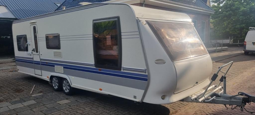 Hobby 640 - Ruime en comfortabele caravan, Caravans en Kamperen, Caravans, Rondzit, Hobby, Particulier, Luifel