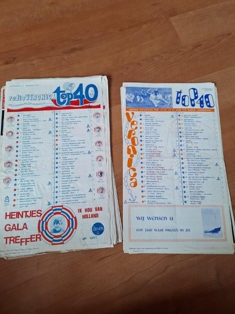 34 exemplaren Veronica Top 40 uit 1970, Verzenden, Gebruikt, Boek, Tijdschrift of Artikel