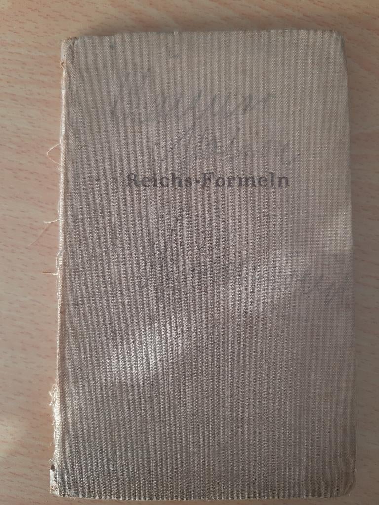 Reichs-formeln (Nsdap 1940), Verzamelen, Militaria | Tweede Wereldoorlog, Verzenden, Landmacht, Duitsland, Boek of Tijdschrift