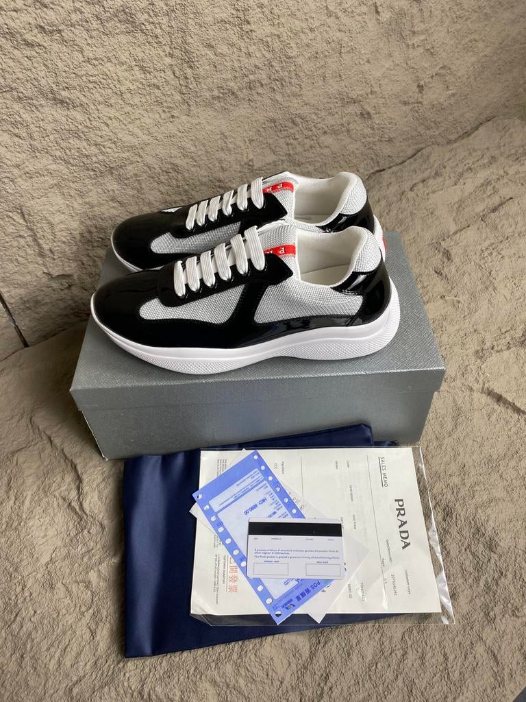 Prada Cups Zwart/Wit - Sneakers - Meerdere Maten, Ophalen of Verzenden, Sneakers of Gympen