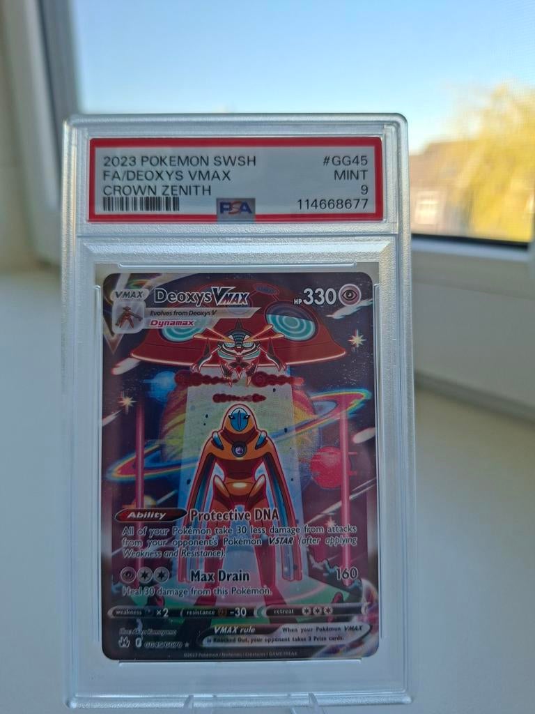Deoxys#GG45 Crown Zenith PSA9, Ophalen of Verzenden