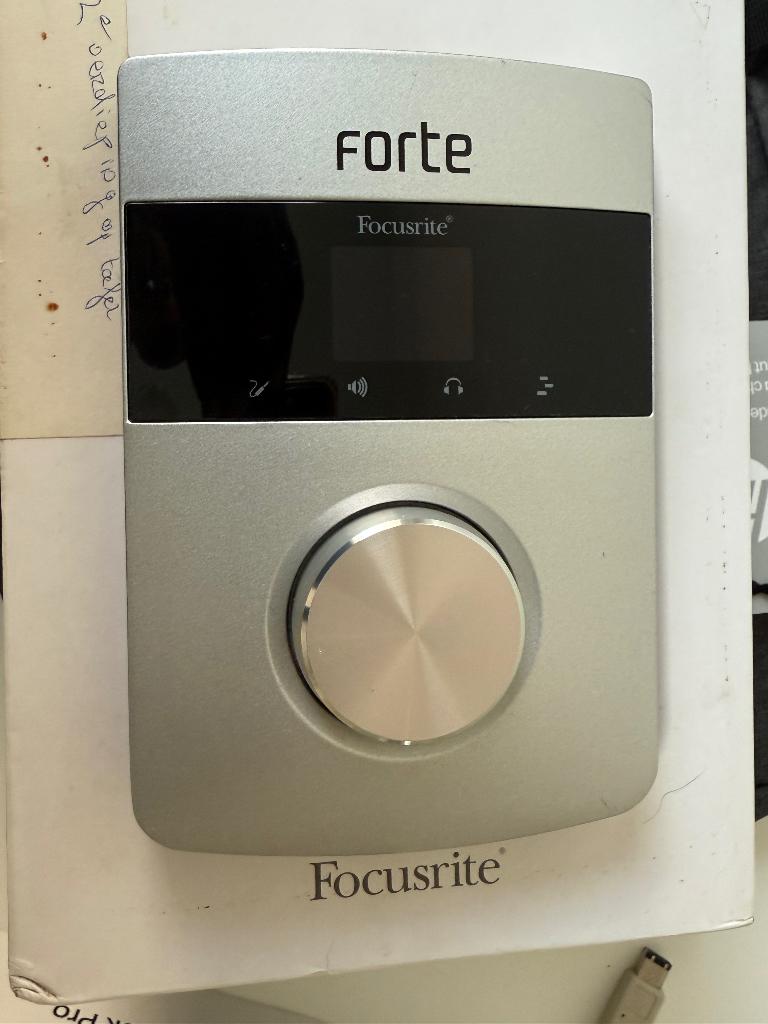 Forte Focusrite geluidskaart, Ophalen, Gebruikt