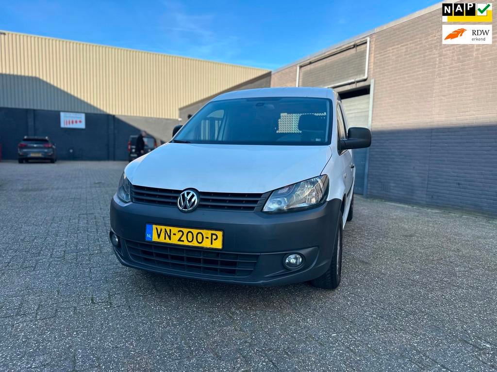 Volkswagen Caddy 1.6 TDI Airco Cruise Navi Trekhaak APK NAP., Voorwielaandrijving, Euro 5, Stof, Gebruikt