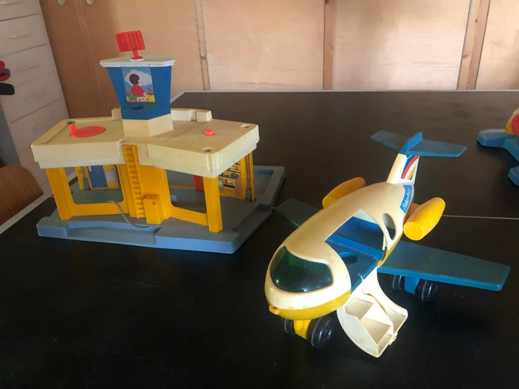 Fisher-Price Vliegtuig en Vliegveld Speelset, Ophalen of Verzenden, Gebruikt, Jongen of Meisje