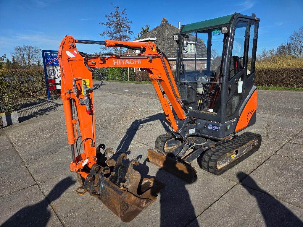 2x Nette Hitachi ZX18-3 CLR 2015 (3825uur) + 2016 (5168uur), Zakelijke goederen, Ophalen, Graafmachine