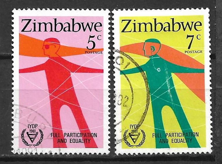 Zimbabwe 1981 Internationaal Gehandicapten jaar, Verzenden, Zimbabwe, Gestempeld