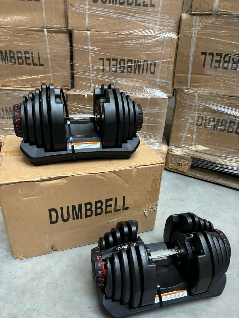 Verstelbare dumbells 5-40 kg - NIEUW - OP=OP -dumbell, Sport en Fitness, Fitnessmaterialen, Ophalen, Nieuw, Armen, Dumbbell