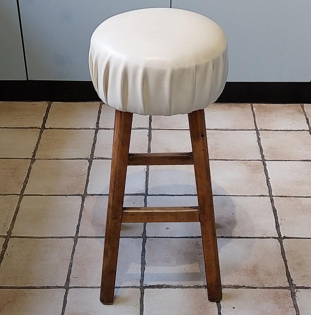 Café barkruk, jaren '70, Huis en Inrichting, Barkrukken, Ophalen, Gebruikt, 60 tot 90 cm, 1 kruk