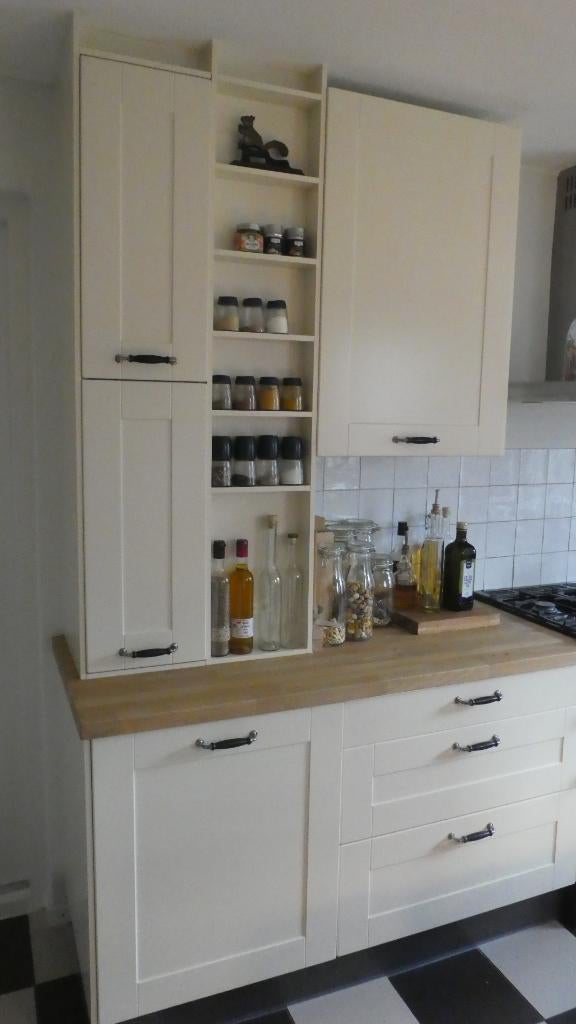 ikea kasten Faktum adel 21267, Huis en Inrichting, Keuken | Complete keukens, Ophalen, Gebruikt, Hoekkeuken, Hout