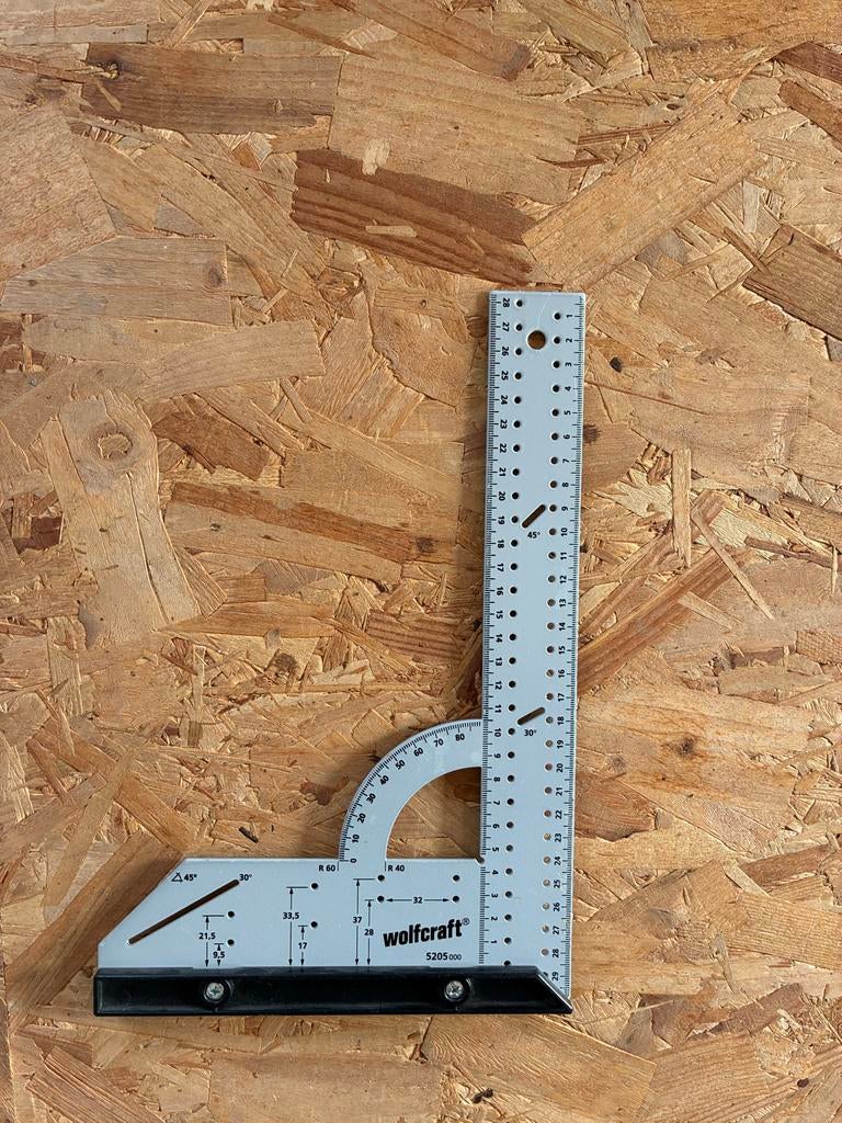 Wolfcraft Universele Hoekmeter en Aftekenhulp 5205000, Ophalen of Verzenden, Zo goed als nieuw