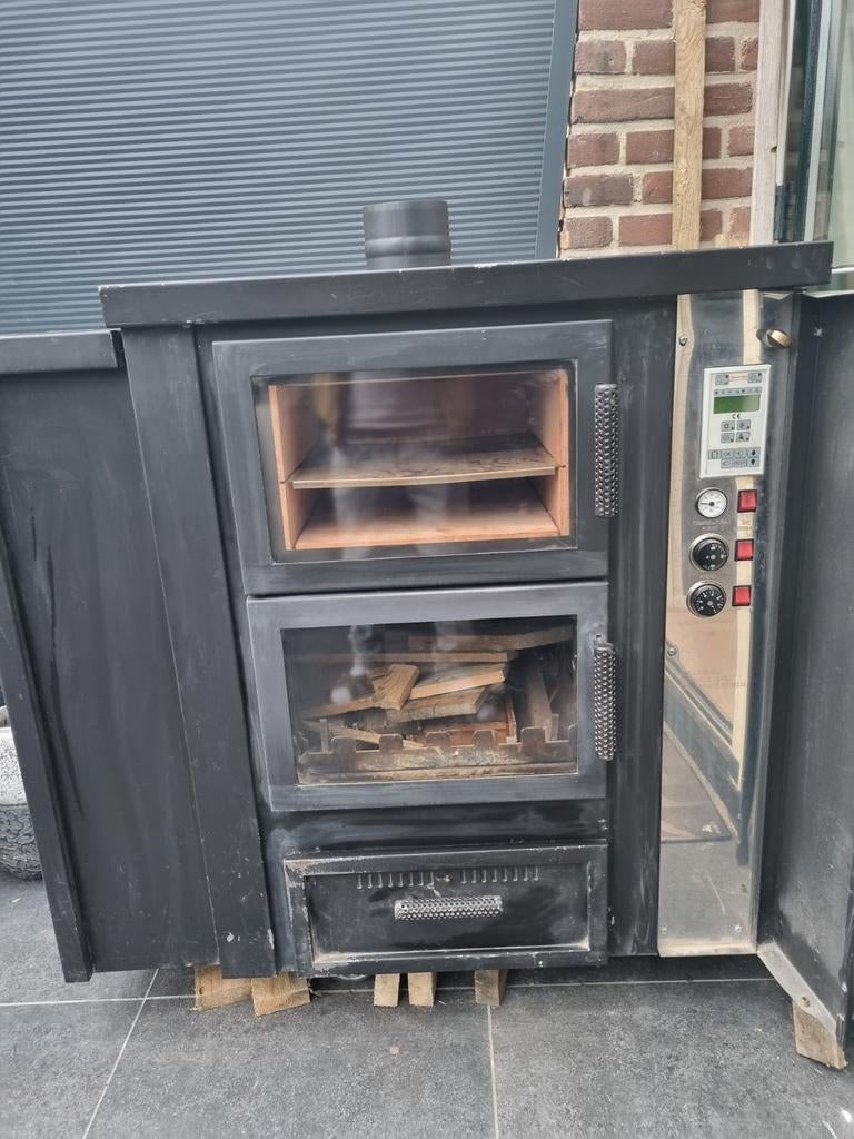 Jolly Mec pellet en houtkachel pizzaoven /cv ketel, Ophalen of Verzenden